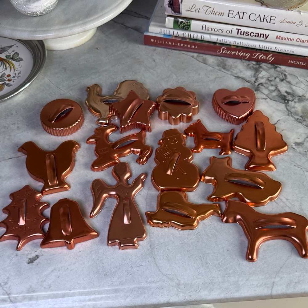 Brass Cookie Cutters Set of 16